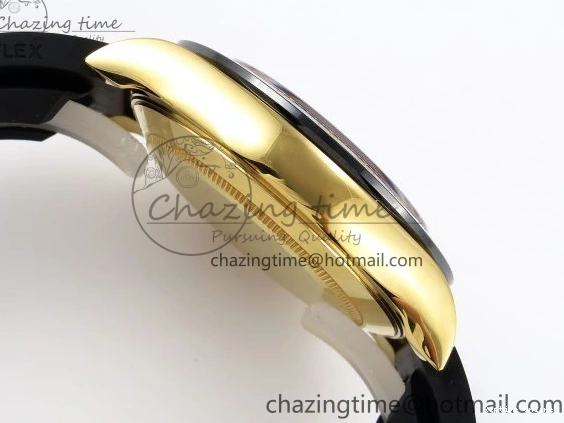 0420 DAYTONA 116518 APSF 1:1 BEST EDITION YG BLACK DIAL ON OYSTERFLEX RUBBER STRAP SH OnTrend 1784